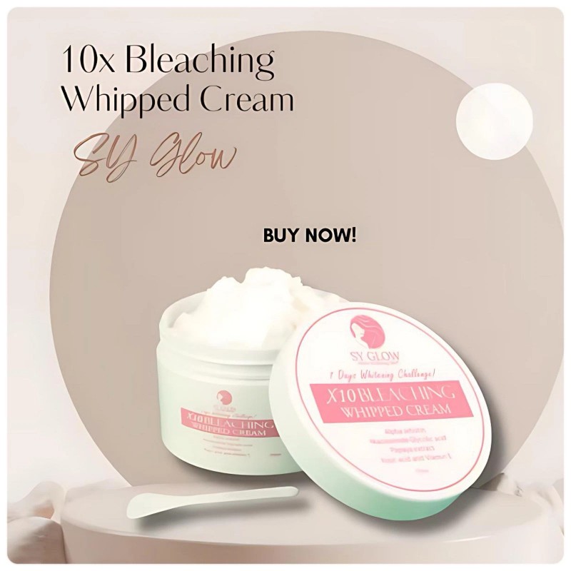 SY Glow X10 Bleaching Whipped Cream + Glass Skin Set
