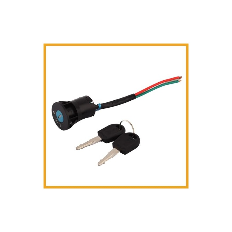 Partuto Motorcycle 3 Positions 3-wire Ignition Start Starter Switch Lock