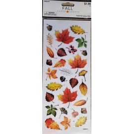 Harvest Fall Leaves stickers. 29 stickers. T7