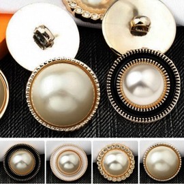 4-Type Premium 21mm Pearl Suit Button Cardigan Pretty Clothes Coat-like / 4종 고급 21mm 진주 정장 단추 가디건 예븐 옷 코트 스러운
