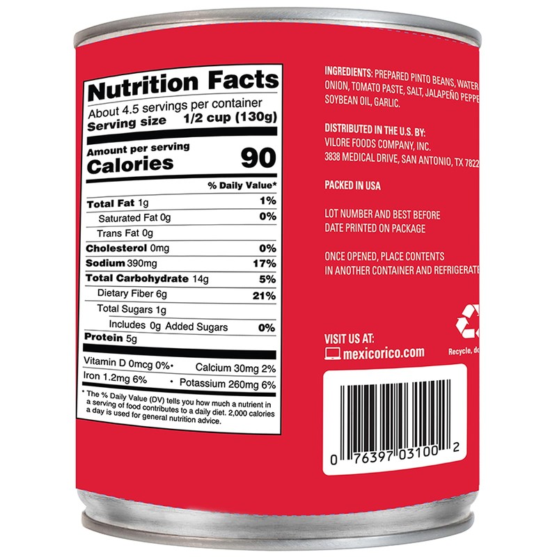 La Costeña Whole Pinto Beans 20.5 oz (Pack Of 6)