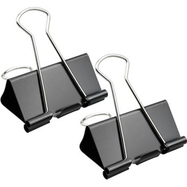 60 Pack Extra Large Binder Clips 2 Inch Binder Paper Clip Big Paper Clamps for Office, School, Home