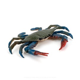 Cat Kamiyama, Green Crab, Crab, Sea Life Figure, Miniature Figurine, Interior Collector, Model