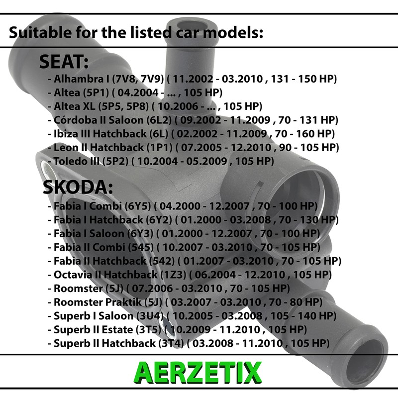 AERZETIX - C66183 - Coolant flange with gasket - cylinder