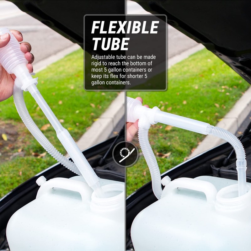 TERA PUMP TRDPF-24 Siphon Manual Hand Pump/BPA Free/Liquid Transfer Pump