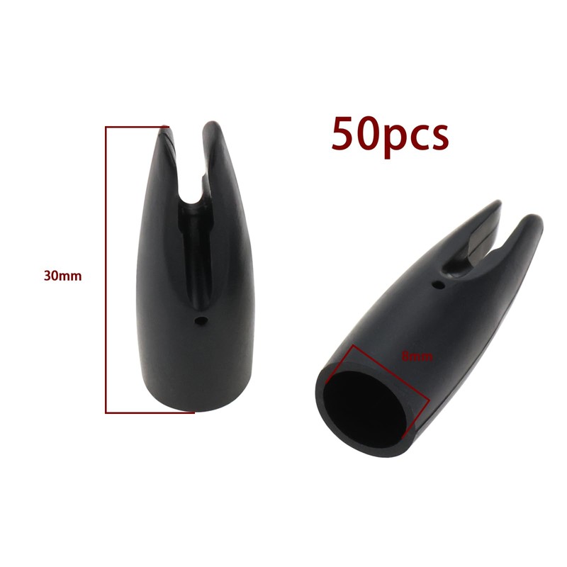 Create idea 50Pcs 8mm Outsourcing Tail Archery Outsourced Arrow Tail