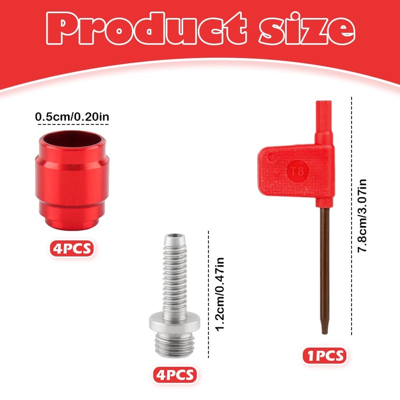 4 Sets Bike Oil Olive Insert Kit for Avid SRAM