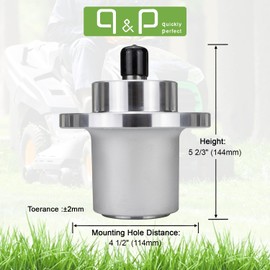 q&p Outdoor Power Spindle Assembly Replaces Bad Boy 037-2000-00 037200000 Compatible with Bad Boy Mower Spindle Assembly- MZ 42 MZ Magnum 48 MZ Magnum 54"