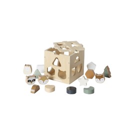 Vertbaudet Shape Sorting Box, Green Forest, Wood FSC® Multicoloured One Size