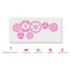 Gears Stencil Template for Walls and Crafts - Reusable Stencils