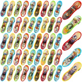 ONEST 50 Pieces Mini Fingerboards Skateboard Set Creative Fingertips Movement Mini Skateboard Starter Kit Finger Sports Party Favors Novelty Toy Gift for Kids