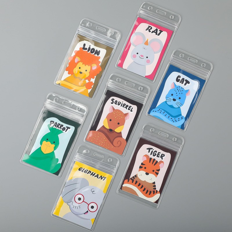 KTRiO Card Holder, Name Holder, Set of 5, Vertical, Employee