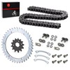Heavy Duty O-Ring Drive Chain And Drive Sprockets Kit Compatible