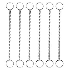 6 Pcs 20 Inch Stained Glass Window Hanging Chain - Window Art Decor, Patio Garden Outdoor Decorative Glass Panels