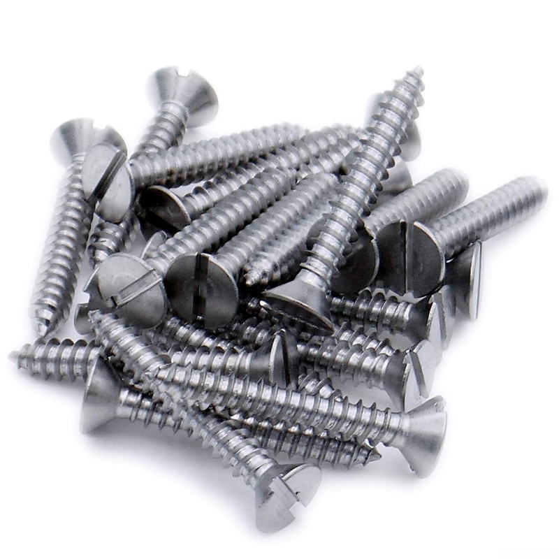 No.10 x 1.5 (4.8mm x 38mm) Slot Countersunk Self-Tapping Screw