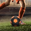 LED Vibrating Glow Soccer Ball Inflatable Rubber Football Luminous Soccer