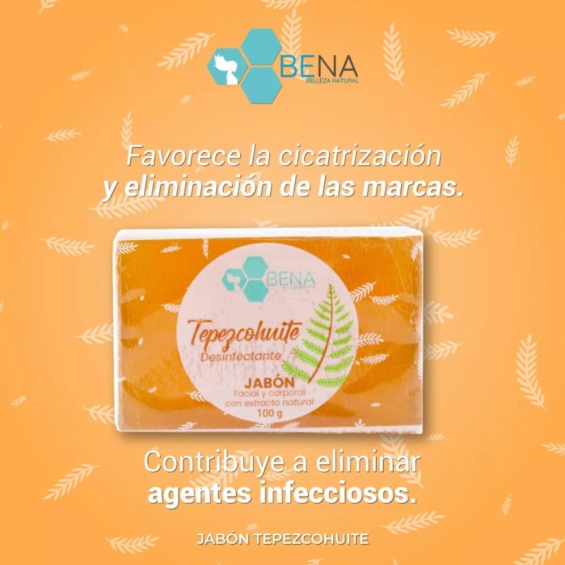 Bena Belleza Natural Jabon Artesanal Tepezcohuite Cicatrices Manchas Acne Bena