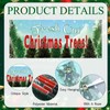 Peryiter 1 Pcs 7.6 x 3 ft Fresh Cut Christmas