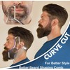 2 Pack | Beard Stencils for Goatee, Sideburns, Neck, Moustache