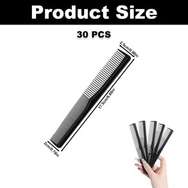 30PCS Hair Combs for Styling, Plastic Comb for Men & Women, Hairdressing Styling Wide Tooth/Fine Tooth Comb, Heat Resistant Barber Combs Set for Salon Home, Suits Most Kinds of Hair Types