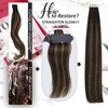 Moresoo Invisible Tape-In Extensions, Real Hair, Long, Skin Weft Extensions,