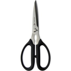 Nagao Seki Kitchen Scissors, 7.1 inches (18 cm), Disassemble and Washable, Stainless Steel, Made in Japan