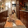 KIMODE Anti Fatigue Kitchen Mats Cushioned, Boho Floral Kitchen Rugs