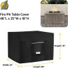 Seal Skin Rectangle Fire Pit Cover Waterproof Heavy Duty, 48"L