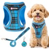 Dog Harness Small Dogs with Lead, Adjustable Step-In Puppy Harness,