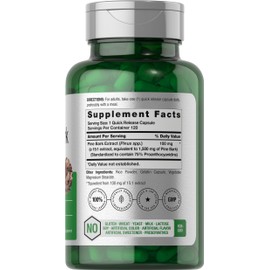 Horb?ach Horb?ach Pine Bark Extract Capsules | 1500mg | 120 Count | Non-GMO and Gluten Free