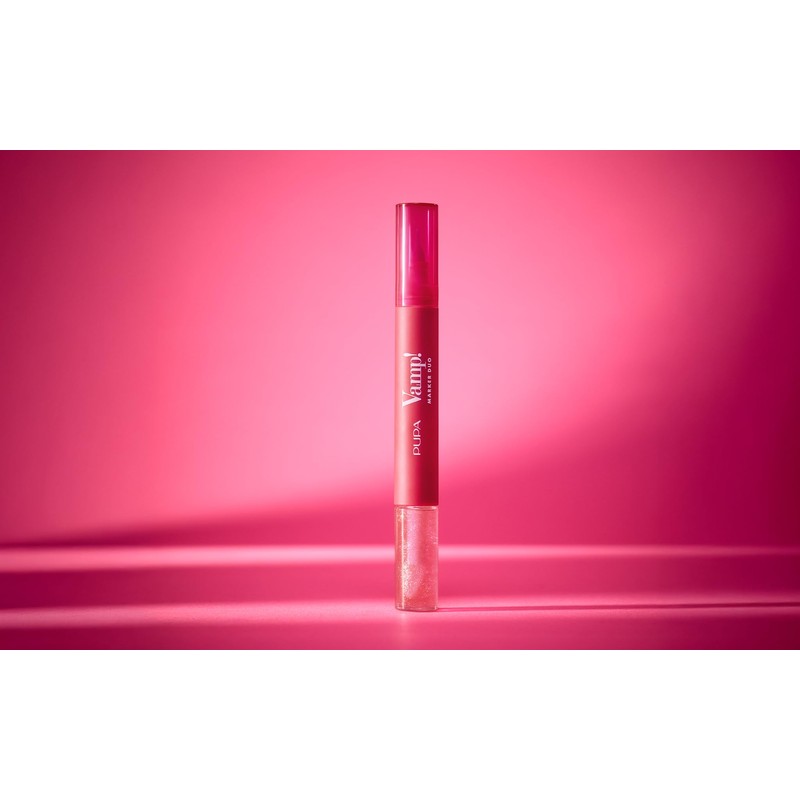Pupa Vamp! Marker Duo Lipstick + Lip Gloss with Hyaluronic