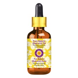 Deve Herbes Pure Babchi Oil (Psoralea corylifolia) with Glass Dropper Cold Pressed 100ml (3.38 oz)