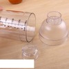 FEOOWV Plastic Cocktail Shaker,Drink Mixer Hand Shaker Cup with Scales,Transparent