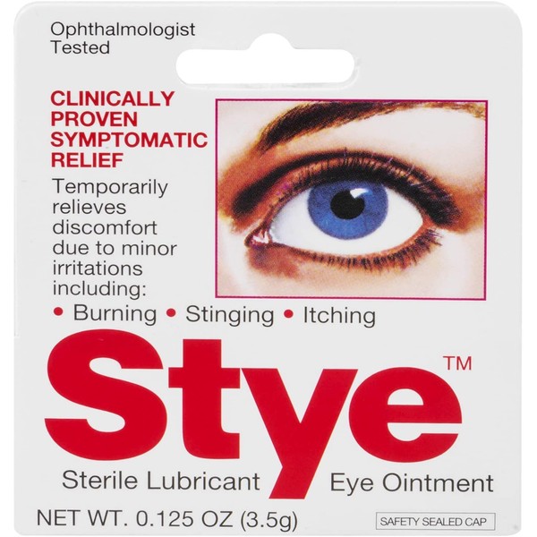 Stye Sterile Lubricant Eye Ointment - 0.125, Pack of 3