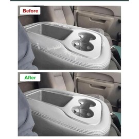 FZJDSD Light Gray Jump Seat Armrest Center Console Cover with Zipper Design Compatible with Chevy Silverado Tahoe Avalanche Suburban GMC Sierra Yukon Yukon XL 2007 2008 2009 2010 2011 2012 2013 2014