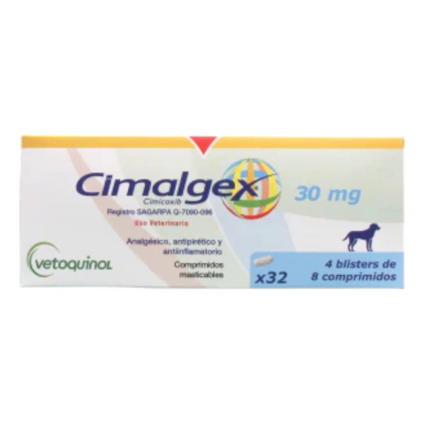 Cimalgex 30 Mg 32 Comp Vetoquinol - Producto Original de
