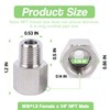 Goldpea Stainless Steel 304 M16*1.5 Female Thread x 1/4" NPT