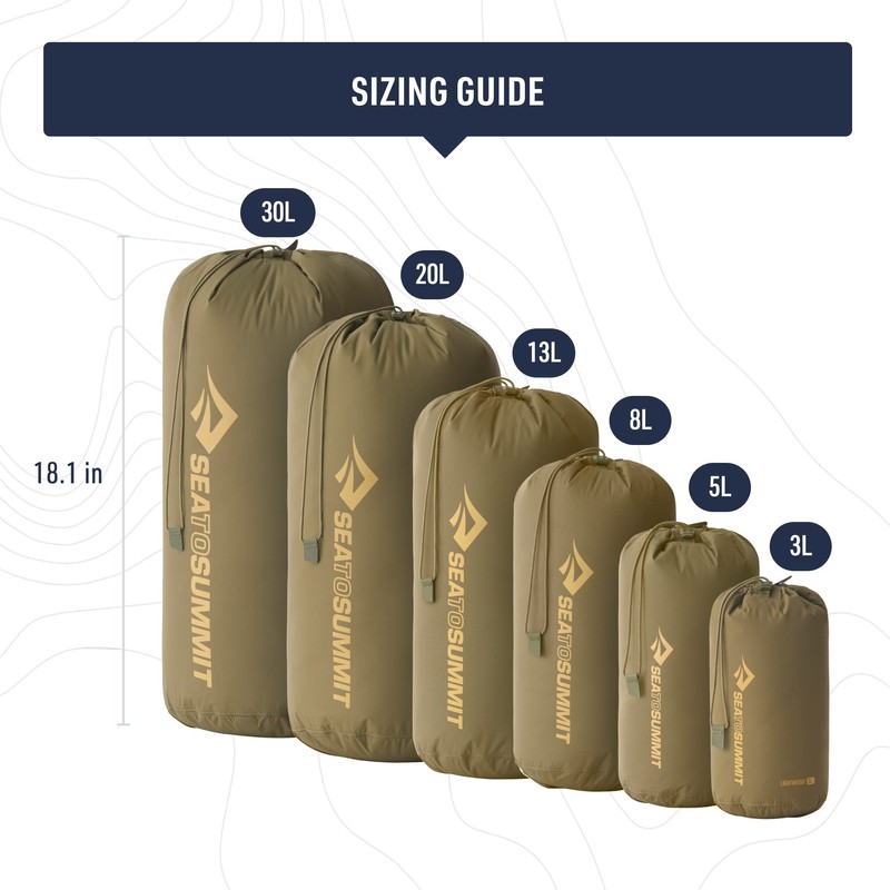 Sea to Summit Lightweight Stuff Bag 5 L Olive -