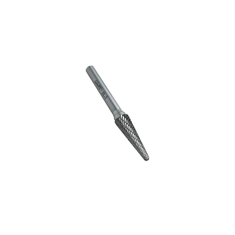 SL-3 Tungsten Carbide Burr Rotary File, Taper Shape Double Cut,