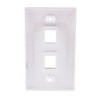 RiteAV CAT 6A 2 Port Shielded Cat6a Wall Plate 1