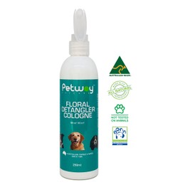 Petway Petcare Floral Detangler Cologne for Dogs, Detangling and Dematting Spray with Deodorizing Qualities for Added Shine and Luster to The Coat, Dog Grooming Detangler Conditioner Spray, 250ml
