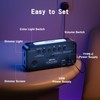 HOMVILLA Alarm Clock with 9 Color LED RGB Night Light,