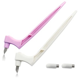 HANCOME 2 Pcs Craft Cutting Tools, 360-degree Rotating Blade Craft Knife Stainless Steel Knives Precision Knife Cutter Art Cutting Tool for DIY Craft, Hobby, Scrapbooking, Stencil