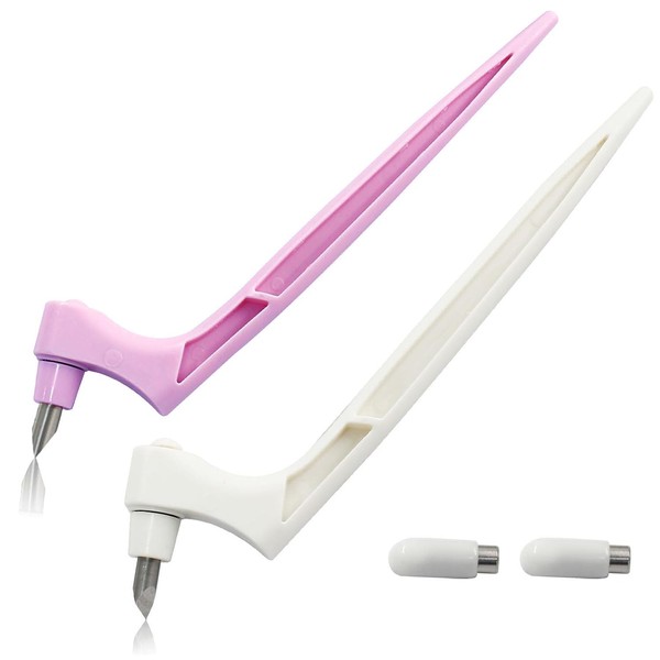 HANCOME 2 Pcs Craft Cutting Tools, 360-degree Rotating Blade Craft
