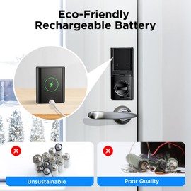 TCL Rechargeable Battery for Cam B1 Camera for D1 Pro/D1 Max Smart Lock, 10,000mAh Capacity, Easy to Install and Remove