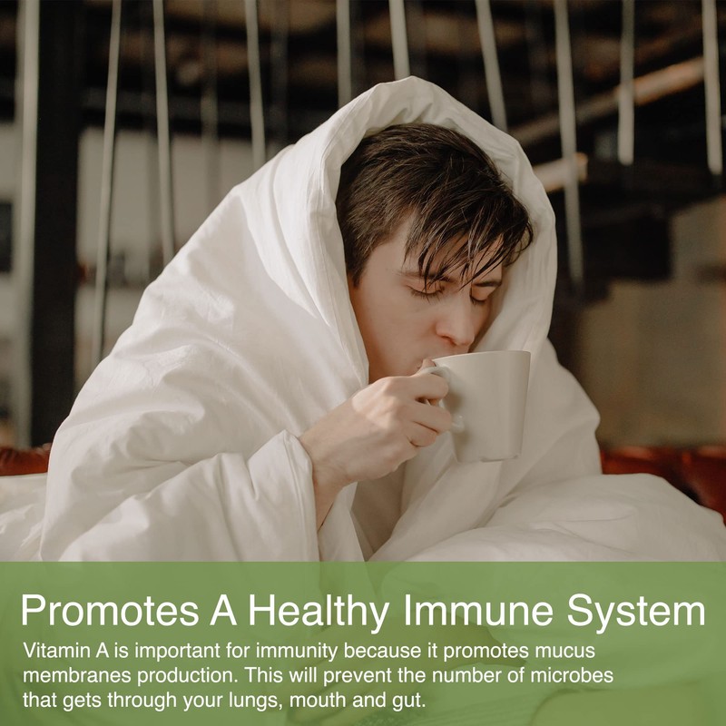 Vitamin A Tablets 10,000IU | High Strength for Skin, Eyes