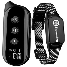 Dog Shock Collar, Waterproof Dog Training Collar with Remote Rechargeable Electric Training Collar for Small Medium Large Dogs with Beep Vibration and Shock Mode