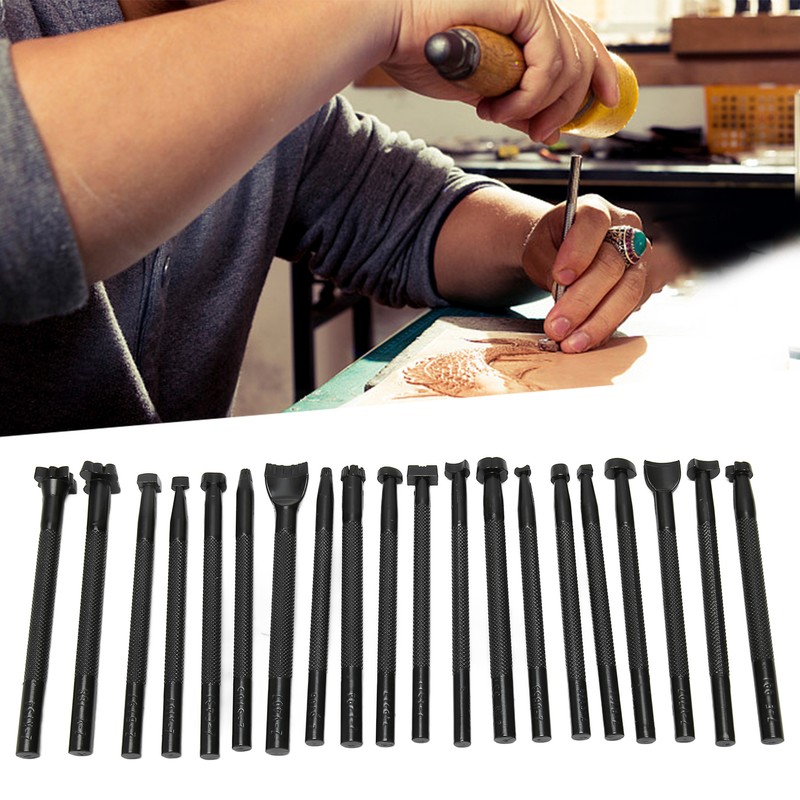 20pcs Leather Stamping Tools Handcraft Accurate Printing Skid Resistance Leather