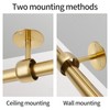 Antrader 4-Pack Stainless Steel 1.5" Diameter Wardrobe Closet Rod Rail