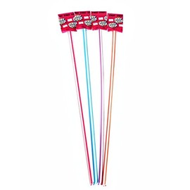 25 Giant Pixy Stix - Cherry, Grape, Orange, & Maui Punch - 15 Inches - Sweet and Sour Sugar Filled Candy Straws